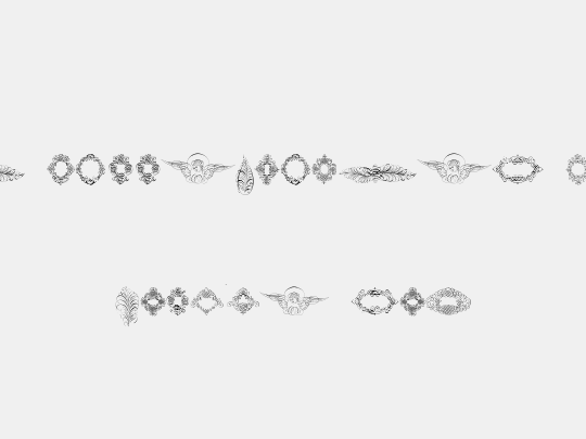 Rough Calligraphic Frames