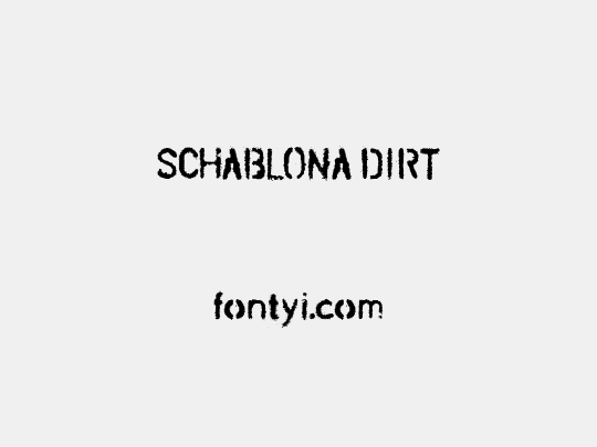 SCHABLONA DIRT