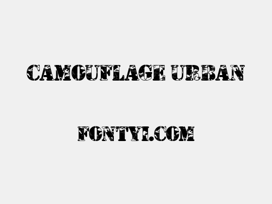 Camouflage Urban