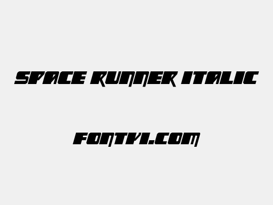 Space Runner Italic