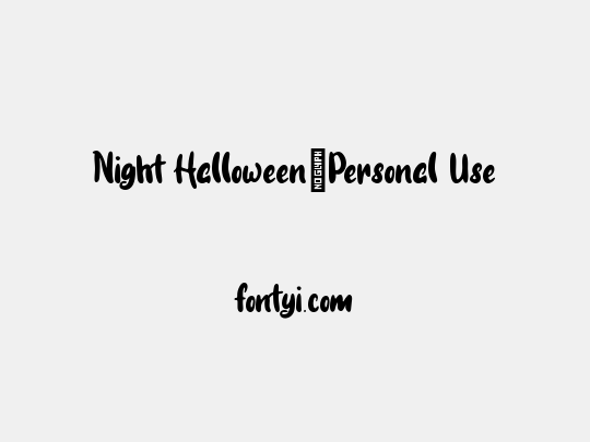 Night Halloween-Personal Use