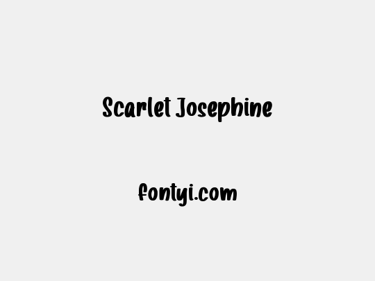 Scarlet Josephine