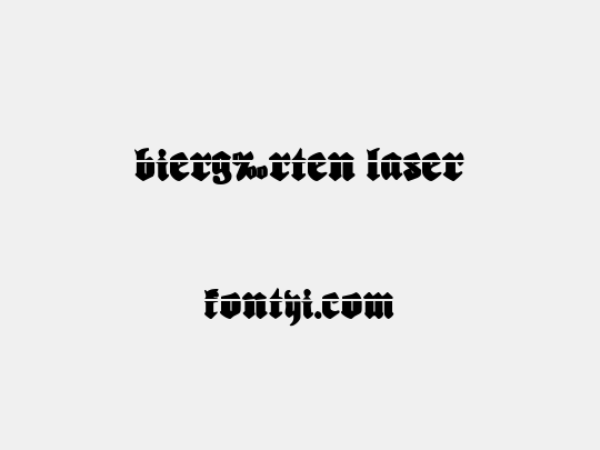Bierg‰rten Laser
