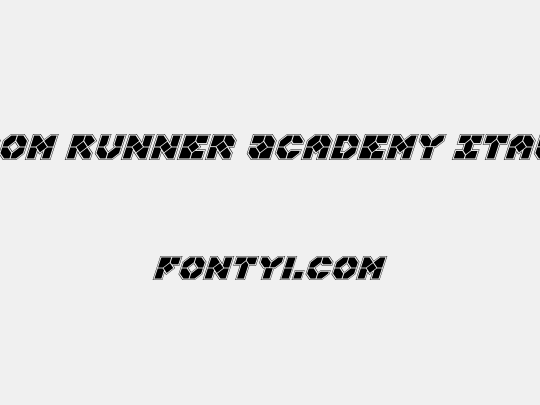 Zoom Runner Academy Italic