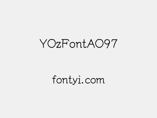 YOzFontAO97