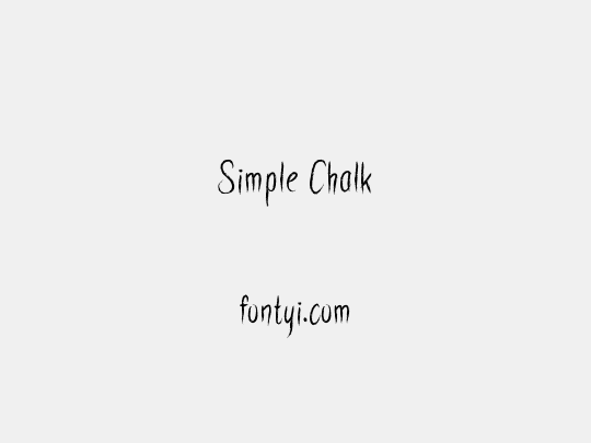 Simple Chalk