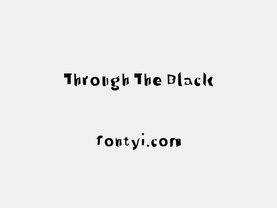 Through The Black