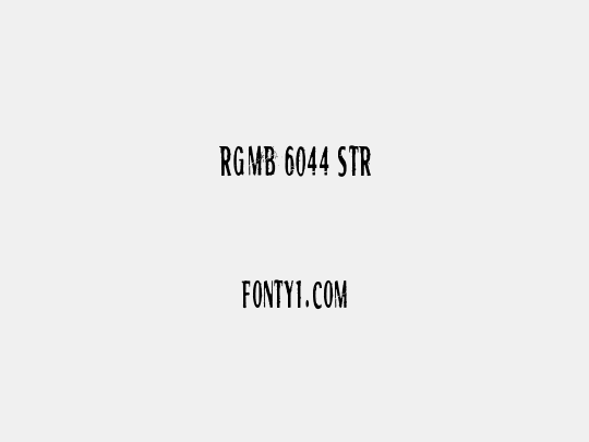 RGMB 6044 Str