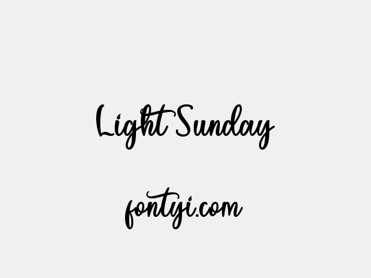 Light Sunday