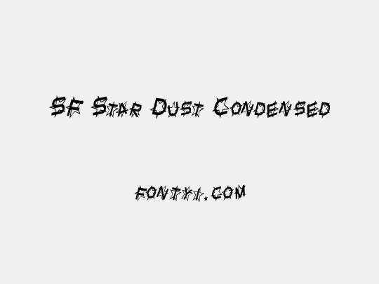 SF Star Dust Condensed