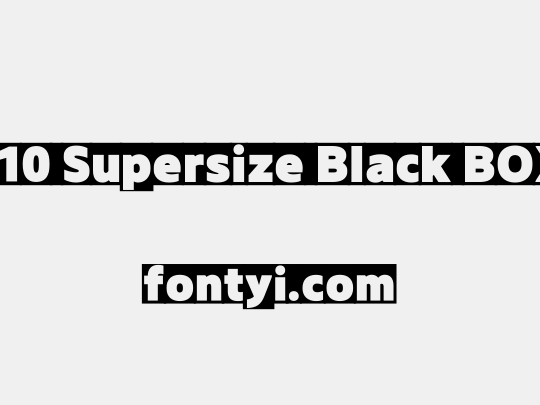 210 Supersize Black BOX