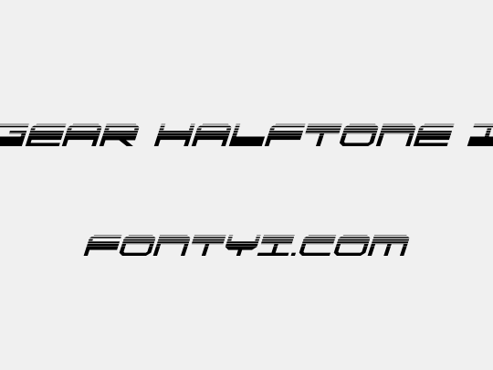 QuickGear Halftone Italic