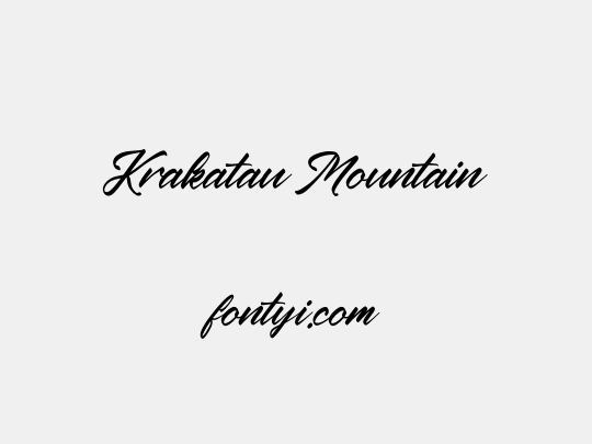 Krakatau Mountain