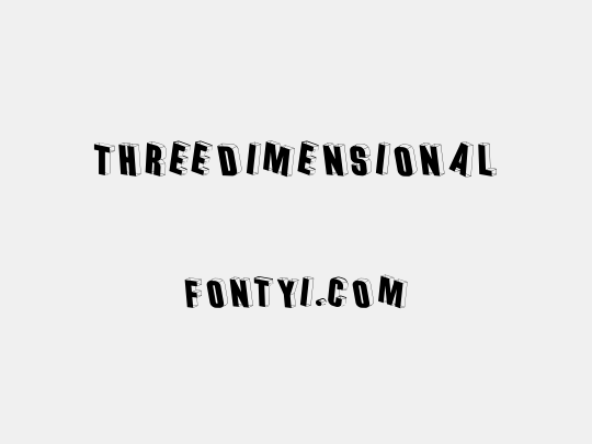 Threedimensional