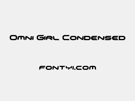 Omni Girl Condensed