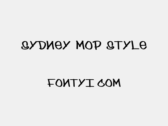 sydney mop style