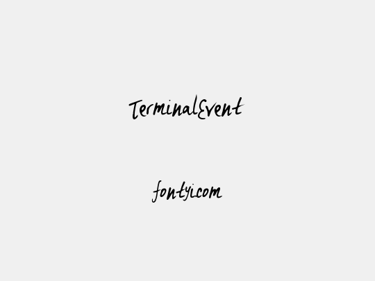 TerminalEvent