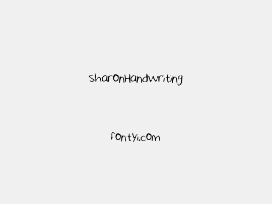 SharonHandwriting