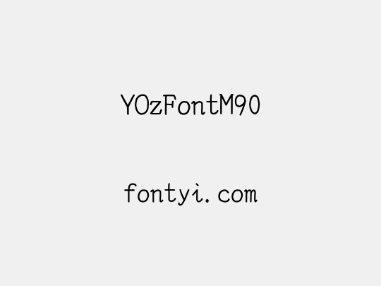 YOzFontM90