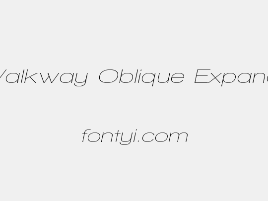 Walkway Oblique Expand 