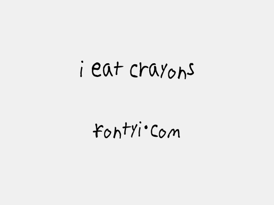 i eat crayons