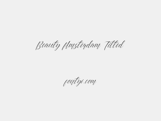 Beauty Amsterdam Tilted