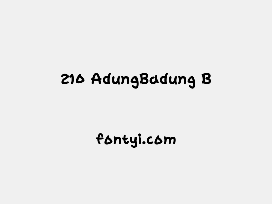 210 AdungBadung B