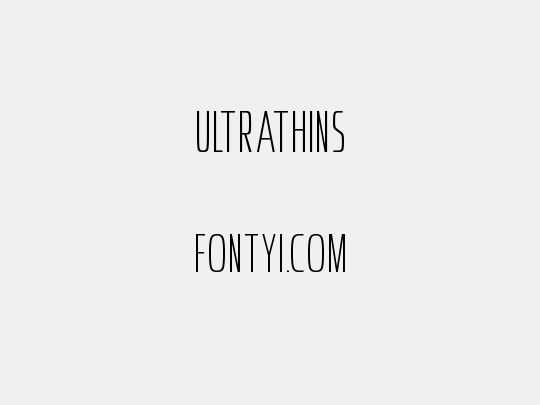 Ultrathins