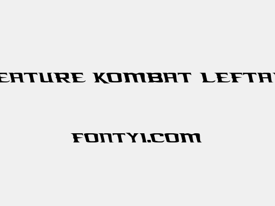 Kreature Kombat Leftalic