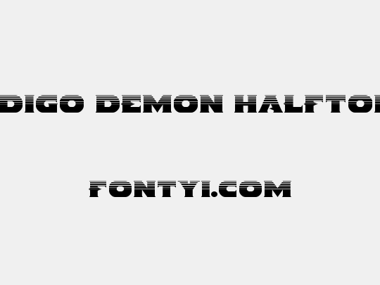 Indigo Demon Halftone