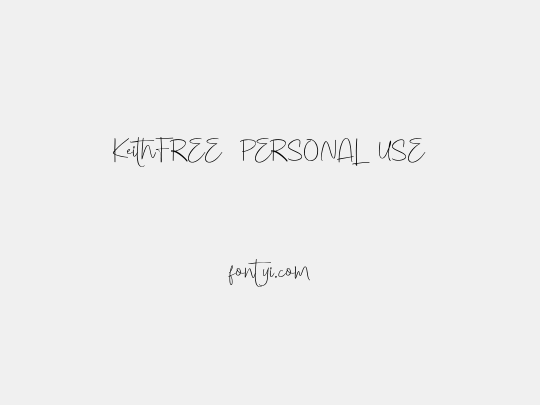 KeithFREE PERSONAL USE