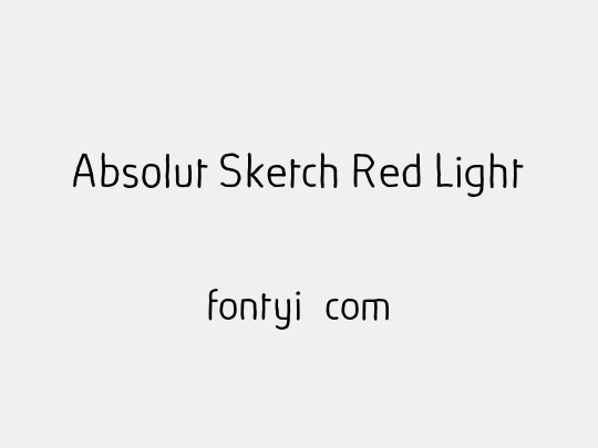 Absolut Sketch Red Light