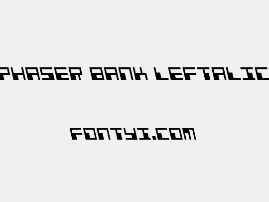 Phaser Bank Leftalic