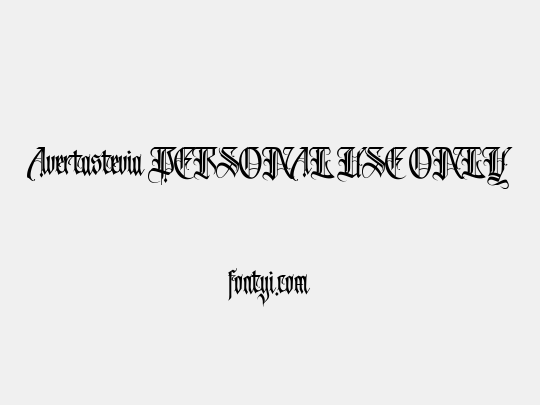 Avertastevia PERSONAL USE ONLY