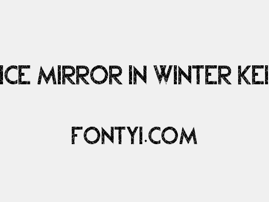 Ice Mirror in Winter Kei