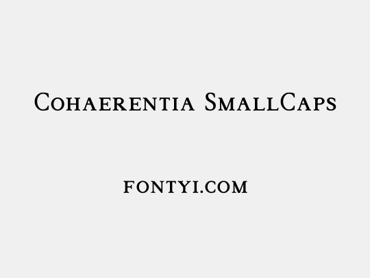 Cohaerentia SmallCaps