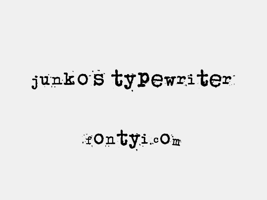 junko's typewriter