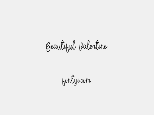 Beautiful Valentine