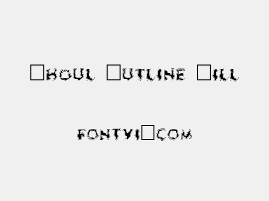 Ghoul Outline Fill