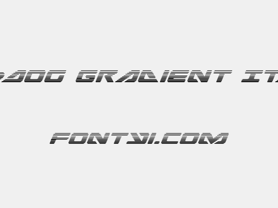 Sea-Dog Gradient Italic
