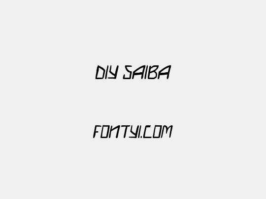 DIY Saiba
