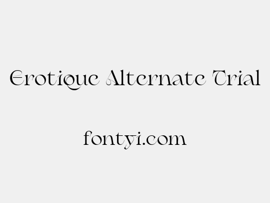 Erotique Alternate Trial