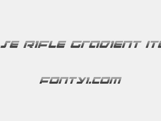 Pulse Rifle Gradient Italic