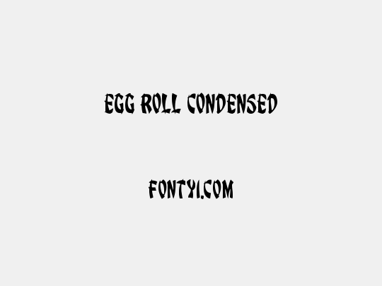 Egg Roll Condensed