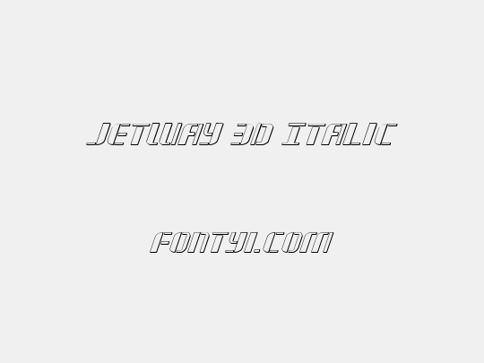 Jetway 3D Italic