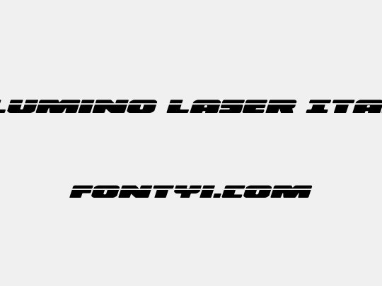 Illumino Laser Italic