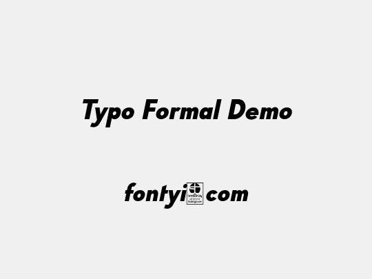 Typo Formal Demo