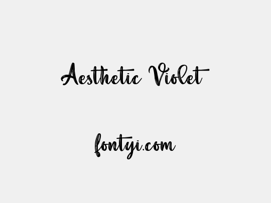 Aesthetic Violet