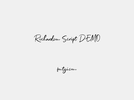 Richardson Script DEMO