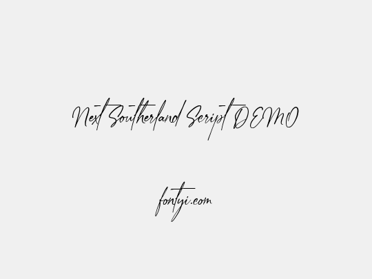 Next Southerland Script DEMO